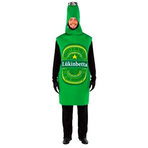 Fyasa Disfraz 706258 T04 de botella de cerveza, talla grande