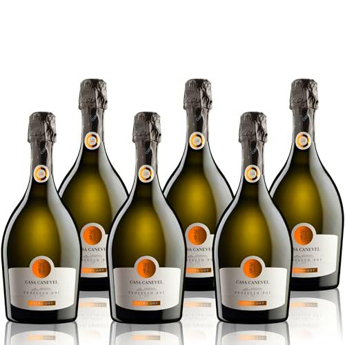 CASA CANEVEL "EXTRA DRY" | Prosecco DOC | 6x750 ml| Paquete 6 botellas