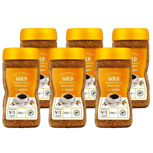 by Amazon - Café soluble liofilizado Gold, tueste medio