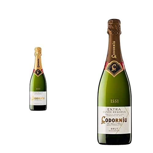Codorníu Cuvée Original Ecológico, Cava Brut, 75cl &amp; Codorníu Extra Reserva Ecológico