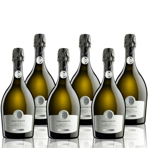 CASA CANEVEL "BRUT" | Prosecco DOC | 6x750 ml l | Paquete 6 botellas