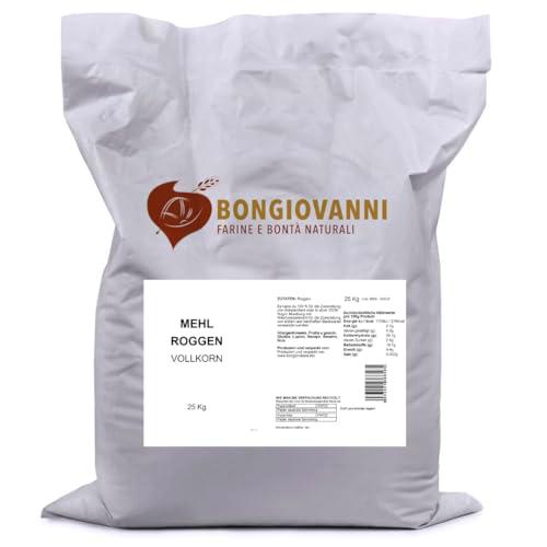 Bongiovanni Farine e Bonta' Naturali Harina Integral de Centeno 25Kg 25000 g