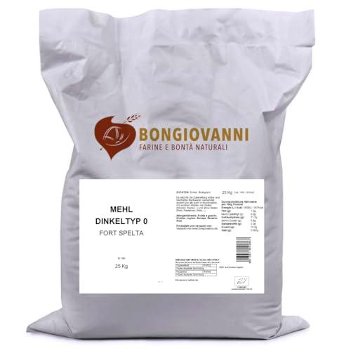 Bongiovanni Farine e Bonta' Naturali Harina de Espelta Tipo 0 Forte 25Kg Bio 25000 g