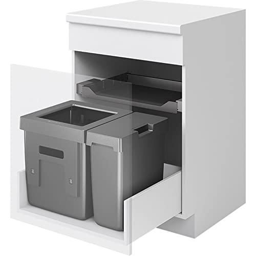 PEKA Oeko 200.1669.43 - Cubo de basura universal para cocina (2 compartimentos