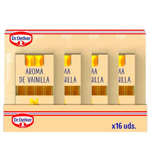 DR. OETKER - Aroma de Vainilla Pack de 16 Uds de 4 Frascos x 2 ml