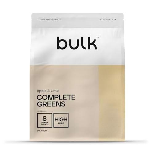 Bulk Complete Greens, Manzana y Lima, 500 g, 55 dosis