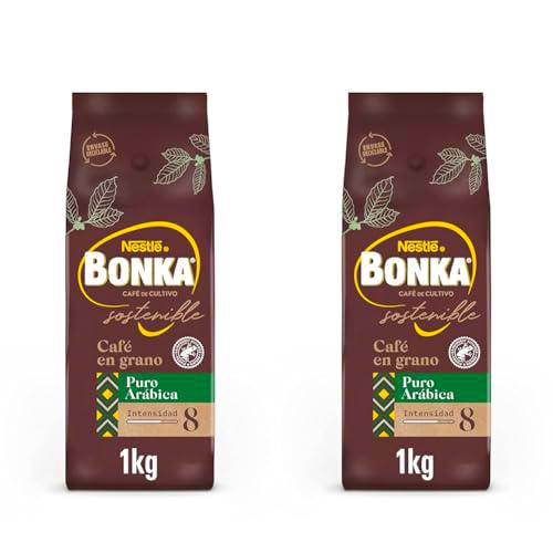 Bonka Café Grano Puro Arábica 1kg (paquete de 2kg)
