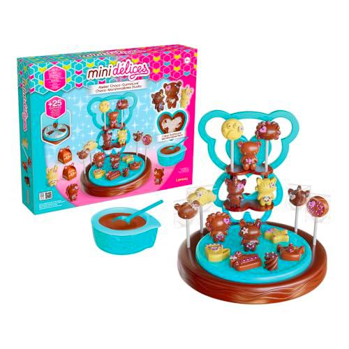 MINI DELICES Choco CREA Simpáticos Animales y Formas de Chocolate con Corazones de Marshmallow-Haz Piruletas-Taller Completo y Fácil de Usar-A Partir de 6 años (LANSAY 17890)
