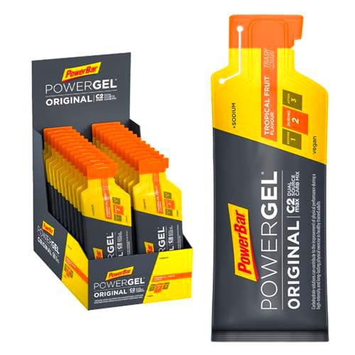Powerbar PowerGel Original Tropical Fruit 24x41g - High Carb Energy Gel + Magnesio e Sodio + Sin cafeína