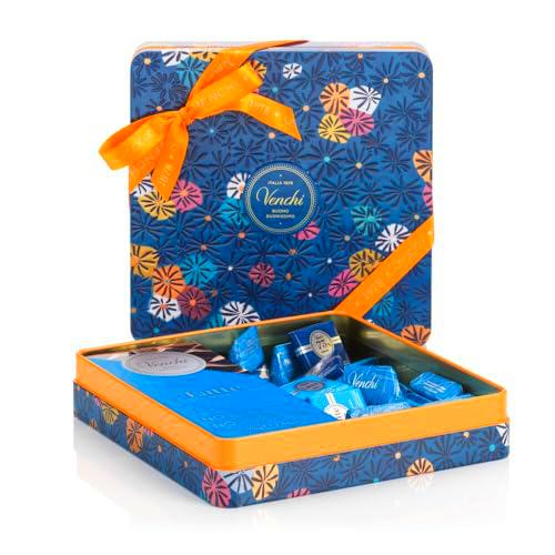 Venchi - Colección Murrine - Lata Maxi Azul con Línea de Degustación Sin Azúcares Añadidos, 550 g