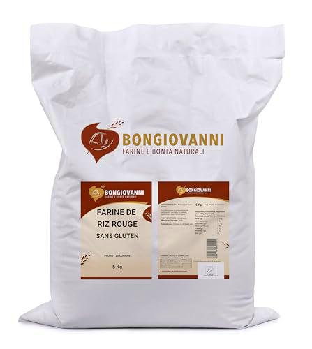 Bongiovanni Farine e Bonta' Naturali Harina de Arroz Rojo 5Kg Bio sin Gluten 5000 g