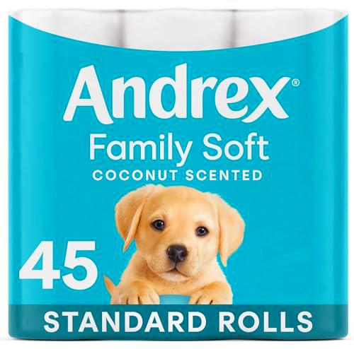 Andrex Rollo de papel higiénico con fragancia de coco fresco