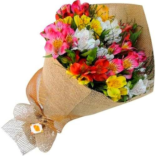 Flores Naturales de Lirios del Perú - Ramo Premium para el Hogar