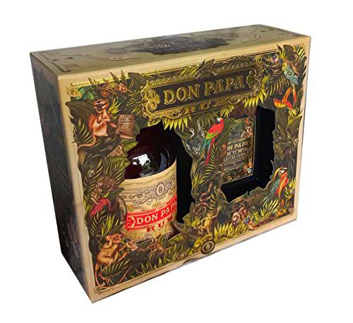 Don Papa 7 Years Old Single Island Rum 40% Vol. 0,7l in Giftbox with Spielkarten