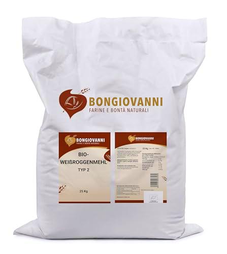 Bongiovanni Farine e Bonta' Naturali Harina de Centeno Blanco 25Kg Bio 25000 g