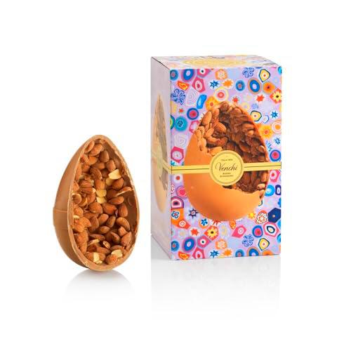 Venchi - Huevo de Chocolate, con Almendras Enteras Saladas y Caramelo
