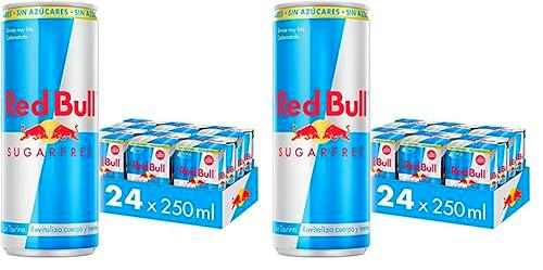 Red Bull Bebida energética sin azúcar, 250 ml, 24 Unidades (Paquete de 2)
