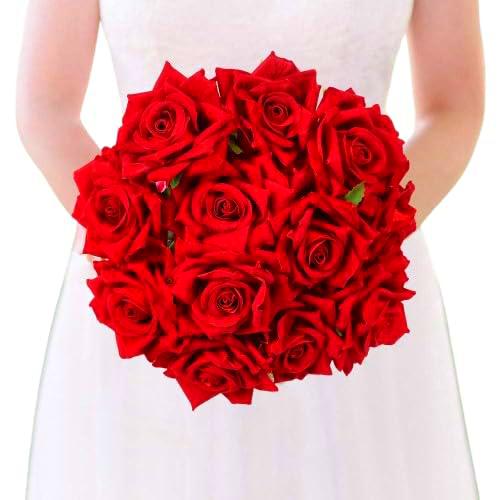 Bouquet de Rosas | DECOALIVE | Ramo de 25 Rosas Rojas| Flores Frescas Naturales