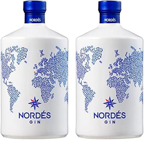 Nordés Gin Premium- 1 botella 1L (Paquete de 2)