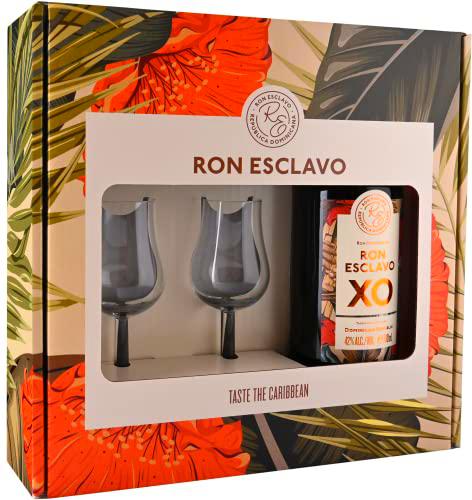 Ron Esclavo XO Ron Dominicana 42% Vol. 0,7l in Giftbox with 2 glasses