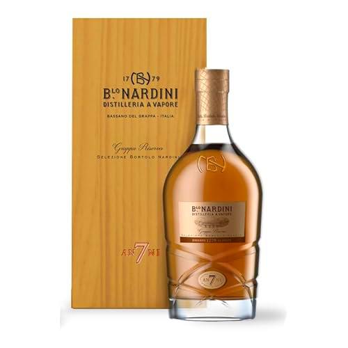 Nardini Grappa Riserva 7 ANNI 45% Vol. 0,7l in Holzkiste