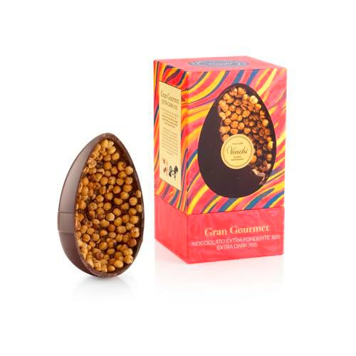 Venchi - Huevo de Chocolate, Chocolate Extra Negro 70%