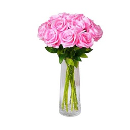 Bouquet de Rosas Rosa Claro Frescas con 25 Flores Naturales