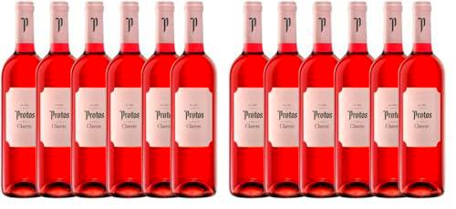 Protos Clarete, vino rosado, D.O. Cigales x6 botellas 75cl (Paquete de 2)