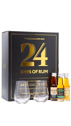 24 DAYS OF RUM The Original Rum Box Black Edition 41,3% Vol