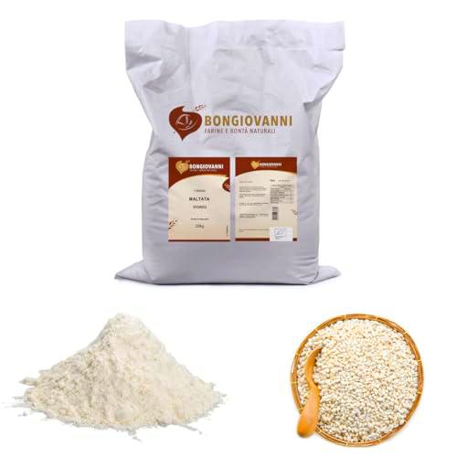 Bongiovanni Farine e Bonta' Naturali Harina de Cebada Malteada 25Kg Bio (Malta Diastática) 25000 g