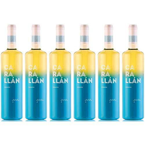Carallan Vino Blanco Albariño - 6 Botellas - 4500 ml