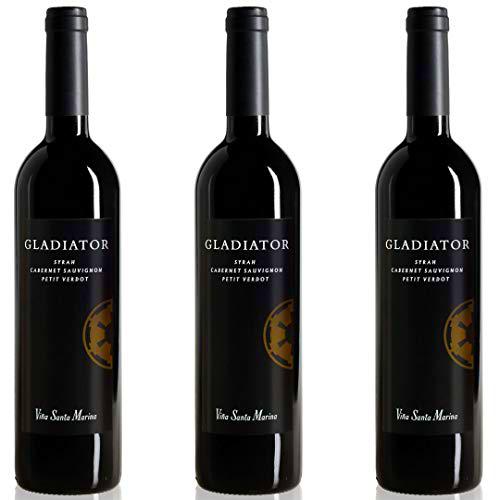 Gladiator Tinto Crianza - 3 botellas x 750ml - total: 2250 ml
