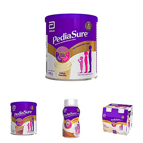 PediaSure Sabor Vainilla 400 gr + PediaSure Sabor Chocolate 400 gr + PediaSure Sabor Chocolate Pack de 4 Botellas x 200 ml + PediaSure Sabor Vainilla Pack de 4 Botellas x 200 ml