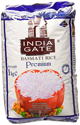 India Gate, Arroce envasado (Basmati De India) - 8 de 1000 gr