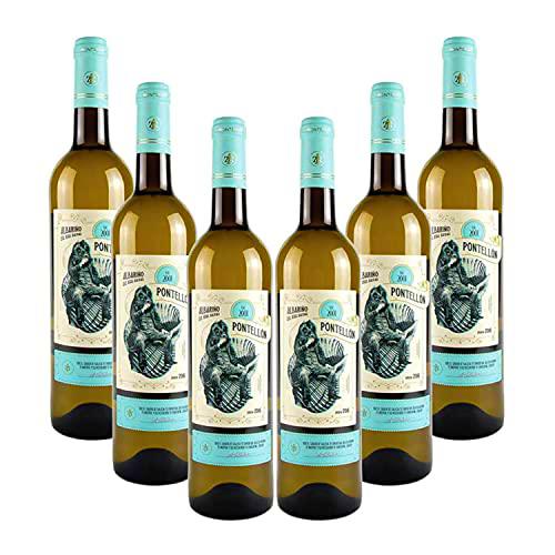 Vino Blanco joven Pontellón - D.O. Rías Baixas - Pack 6 botellas Vino Pontellón