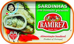 Sardina en salsa de tomate picante Ramirez - 30 unidades x 125 gr