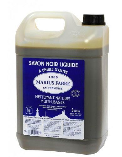 Marius Fabre 529 Jabón líquido del hogar tradicional tradicional, negro, 5L