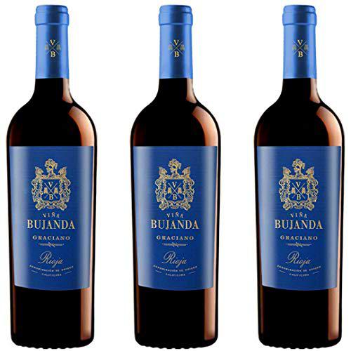 Viña Bujanda Graciano Vino Tinto - 3 botellas x 750ml