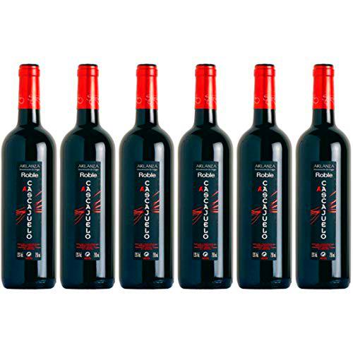 Cascajuelo Vino Tinto Roble - 6 Botellas - 4500 ml
