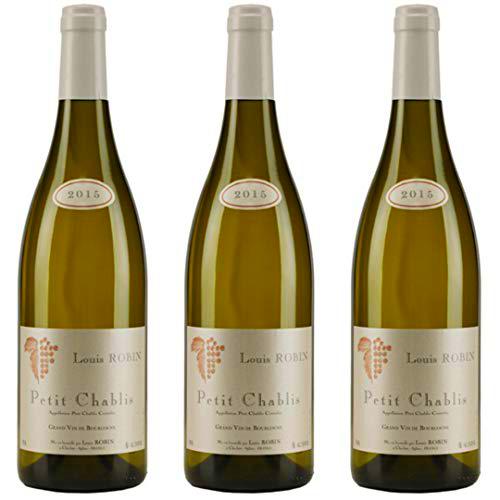 Petit Chablis Louis Robin Vino Blanco - 3 botellas x 750ml