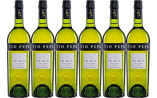Tío Pepe - Vino Fino D.O. Jerez - 6 botellas de 750 ml