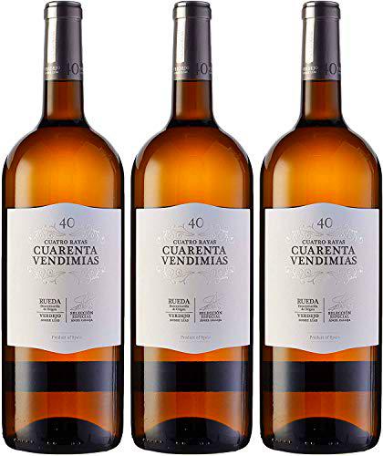 Cuatro Rayas Vino Blanco Cuarenta Vendimias Verdejo Magnum D.O Rueda