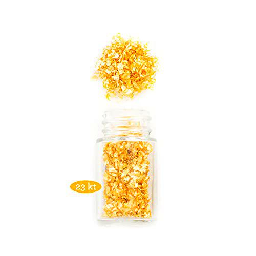 Decora 9570103 Copos de Oro Comestible, 125 G