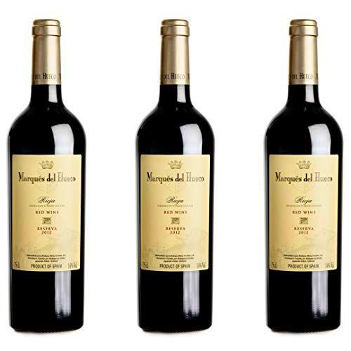 Marques De Hueco Vino Tinto Reserva - 3 botellas x 750ml
