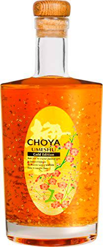 Choya Choya Umeshu Gold Edition, Con Auténticas Hojuelas De Pan De Oro (Licor De Frutas Ume Japonés Y Brandy Francés