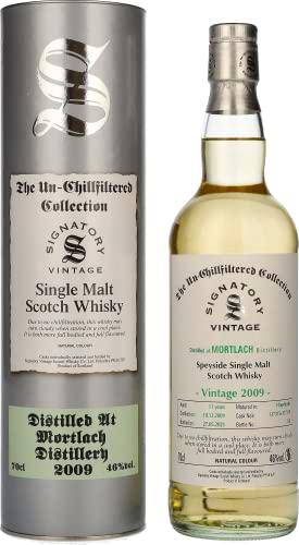 Signatory Vintage MORTLACH 11 Years Old The Un-Chillfiltered 2009 46% Vol