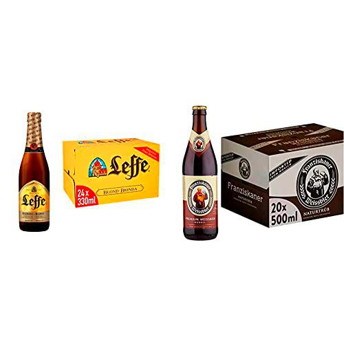 Leffe Blonde Cerveza - Pack de 24 Botellas x 33 cl