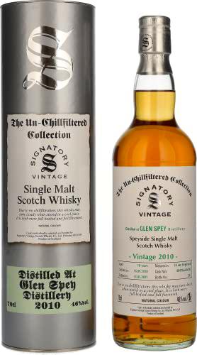 Signatory Vintage GLEN SPEY 10 Years Old The Un-Chillfiltered 2010 46% Vol