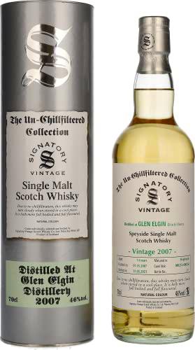 Signatory Vintage GLEN ELGIN 14 Years Old The Un-Chillfiltered 2007 46% Vol
