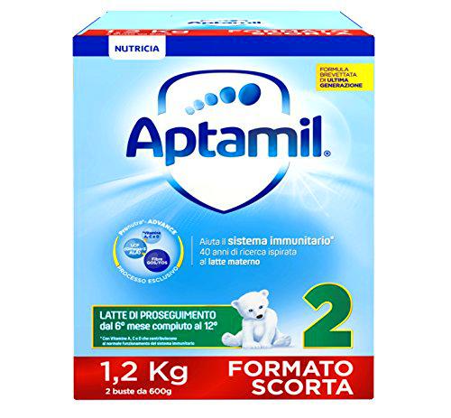 Aptamil 2 Leche de continuación en polvo - 3 paquetes de 1200 g